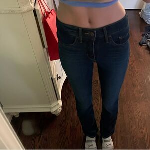 dark wash Levi’s jeans